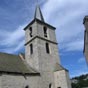 Aumont-Aubrac : Le clocher de l'église Saint-Etienne