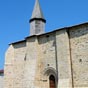 Les Billanges : Eglise de la Nativité-de-Saint-Jean-Baptiste se distingue extérieurement par sa simplicité et sa robustesse. de Saint Jean-Baptiste