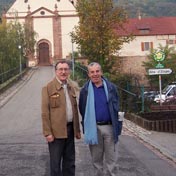 François avec Jacques Pourreyron en Alsace