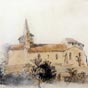 En l'église actuelle on peut découvrir une aquarelle signée en 1863 par le peintre bordelais Gustave LABAT et qui représente l'ancienne église Saint-Pierre de Pissos (XII-XIVe siècle).