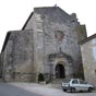 L'église de Miradoux:Eglise à nef unique, clocher massif et portail Renaissance , voûtes en ogives.