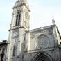 La cathédrale de Bilbao:Son origine probable remonte avant la fondation de la ville vers 1300, quand Bilbao n'était qu'un village de pêcheurs.  La cathédrale est dédiée à Saint-Jacques car se trouvant  sur un des chemins du pèlerinage de Saint-Jacques-de-Compostelle.  Elle a obtenu le titre de basilique mineure en 1819, avant de devenir la cathédrale du diocèse de Bilbao en 1950.
