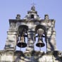 Mera: Détail du clocher de l'église San Pedro