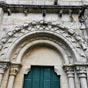 Melide: Dépail du portail de l'église Santa-Maria