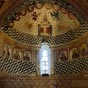 Melide: La nef unique et l'abside semi-circulaire de l'église Santa-Maria abrient des fresques du XVIe siècle 