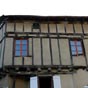 Saint Astier : Maison à colombages, rue La Fontaine.