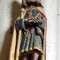 Auxon (Aube), église paroissiale Saint-Loup-de-Sens : Statue en calcaire polychromé (XVIème s.).