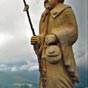 Orisson (Saint Jean Pied de Port-Ronceveaux), statue en bois à Orisson, LP, T, V.