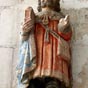 Palluau-sur-Indre, église Saint-Sulpice : statue en pierre polychrome (XV/XVIè s.).