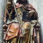 Troyes (Aube), basilique Saint-Urbain : statue en bois polychrome.