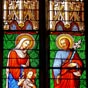 Eglise Sainte-Marie: Vitraux représentant la Vierge Marie, l'Enfant Jésus et Saint Joseph