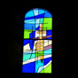 L'église de Léguevin met en valeur de jolis vitraux modernes...