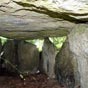 Lors de la construction de la voie ferrée en 1880, le dolmen se trouvait sur le tracé de la ligne. En le déplaçant, on trouva une sépulture néolithique comprenant des silex taillés, des poinçons en os, un polissoir et des rouleaux de pierre servant à moudre les grains. 
