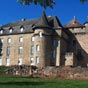 Lacapelle-Marival: La façade sud du château