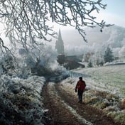 Chemin d'Auvergne::La pérégrination en hiver offre beaucoup de charme