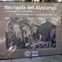 De l'époque romaine au Moyen Âge, les Alyscamps ont été une nécropole païenne puis chrétienne située à l'entrée sud-est de la cité d'Arles sur la via Aurelia, c'est-à-dire en dehors de la cité comme la plupart des nécropoles romaines. Ils comprenaient de très nombreux sarcophages.