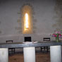 L'intérieur de la chapelle de Caubin