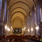 En Calcat : intérieur de l'église abbatiale.