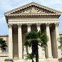 Montpellier : L'ancien Palais de Justice, actuel siège de la Cour d'assise et de la cour d'appel. La construction dans le style néoclassique, débuta en 1846 et s'acheva en 1853. 
