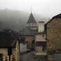 Malgré le brouillard matinal, nous quittons à regret l'Hôpital-Saint-Blaise pour notre première étape en pays basque.
