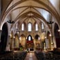 L'église de Gimont a une nef du XIVe siècle , un chevet à sept pans  du XVe siècle et un portail en anse de panier ...