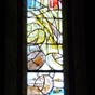 Larressingle: Vitrail de l'église Saint-Sigismond