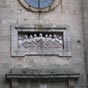 détail de la façade de l'église das Animas