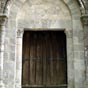 Le Châtelet : Le portail de l'église romane Notre-Dame