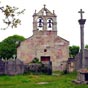 L'église de Lestedo est dédiée à Saint Jacques, représenté par une statue