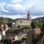 Le village de Cabrerets avec son église Saint-Pierre en position dominante! 