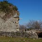 Les ruines du château de Montoussé. 