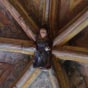 Sainte-Colome: Jolie clé de voûte de l'église Saint-Sylvestre