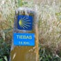 Tiebas est annoncé à 14 km de Monreal...