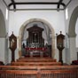 Cette chapelle Lorento est de type baroque populaire. Elle possède une nef,un portique, une sacritie, deux chapelles latérales et une abside.Ici une vue intérieure de l'ermitage. 