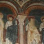 A l'intèrieur de la cathédrale Saint Lizier, une restauration récente permet de découvrir de superbes fresques romanes du XIIème s. qui représentent les apôtres. Par leur style et leur thème, elles rappellent les peintures byzantines (stylisation des yeux, du nez et de la bouche, absence de décor et de paysage autour des personnages). Elles sont très proches des fresques que l'on peut découvrir dans les églises catalanes contemporaines.