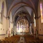 Labastide-Murat: La nef et le coeur de l'église Sainte Catherine.
